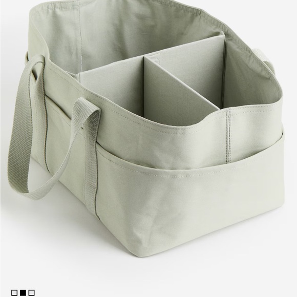 H&M NWOT Cotton Canvas Changing Bag - Picture 2 of 3